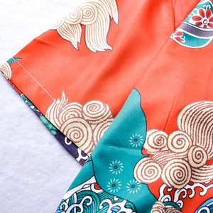 Chinese Dragon Red Shirt , - Streetwear Shirts - Slick Street