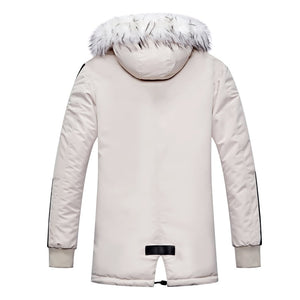 Fur Hood Winter Coat , - Streetwear Jackets - Slick Street