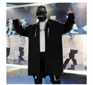 Techwear Long Jacket , - Streetwear Jackets - Slick Street