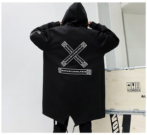 Techwear Long Jacket , - Streetwear Jackets - Slick Street