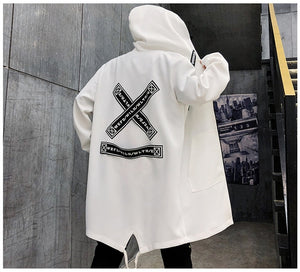 Techwear Long Jacket , - Streetwear Jackets - Slick Street