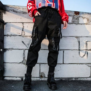 BlackStraps High Waist Cargo Pants , - Streetwear Cargo Pants - Slick Street