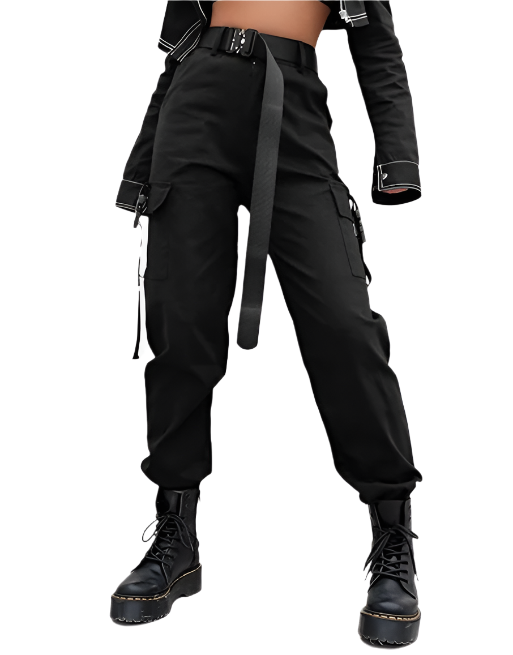 Obsidian High Waist Cargo Pants 3 Colours