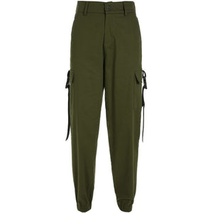 Obsidian High Waist Cargo Pants (3 Colours) Army Green, S - Streetwear Cargo Pants - Slick Street