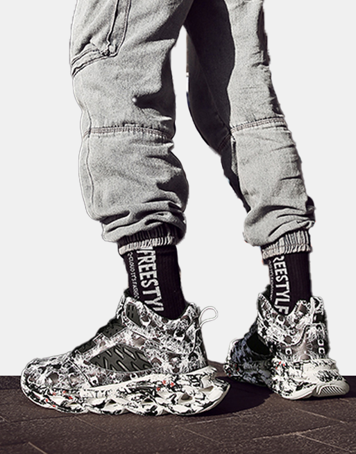 Graffiti Y3 Sneakers ,  - Streetwear Footwear - Slick Street