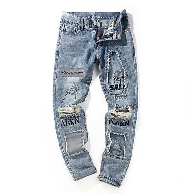 AEKN Distressed Jeans ,  - Streetwear Jeans - Slick Street