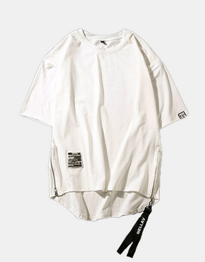 Basic Zip T-Shirt , - Streetwear T-Shirts - Slick Street