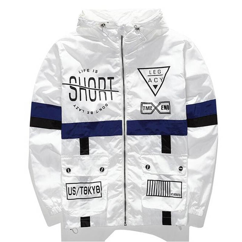 Life Is Short Windbreaker Jacket ,  - Streetwear Jackets - Slick Street