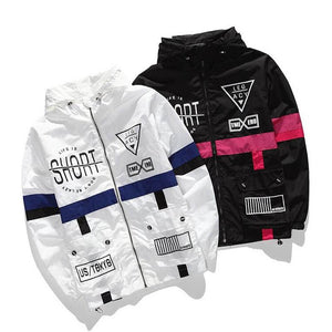 Life Is Short Windbreaker Jacket , - Streetwear Jackets - Slick Street