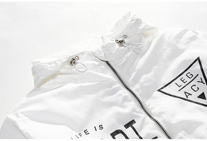 Life Is Short Windbreaker Jacket , - Streetwear Jackets - Slick Street