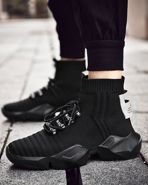 Nova Sock Runners - Shadow Black , - Streetwear Shoes - Slick Street