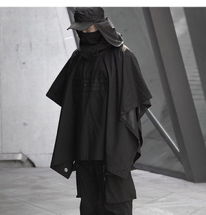 Dark Functional Cloak , - Streetwear Jackets - Slick Street