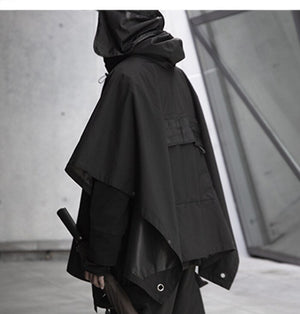 Dark Functional Cloak , - Streetwear Jackets - Slick Street
