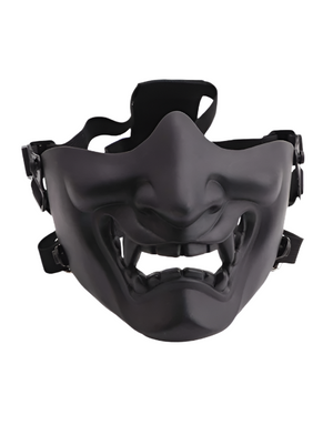 Kabuki Samurai Half Face Mask , - Streetwear Accessories - Slick Street
