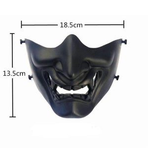 Kabuki Samurai Half Face Mask , - Streetwear Accessories - Slick Street