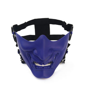 Kabuki Samurai Half Face Mask , - Streetwear Accessories - Slick Street