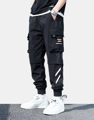 MMUSEUM Cargo Pants XS, Black - Streetwear Cargo Pants - Slick Street