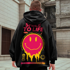 Smile To Life Hoodie , - Streetwear Hoodie - Slick Street