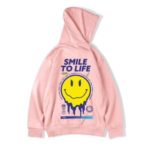Smile To Life Hoodie , - Streetwear Hoodie - Slick Street