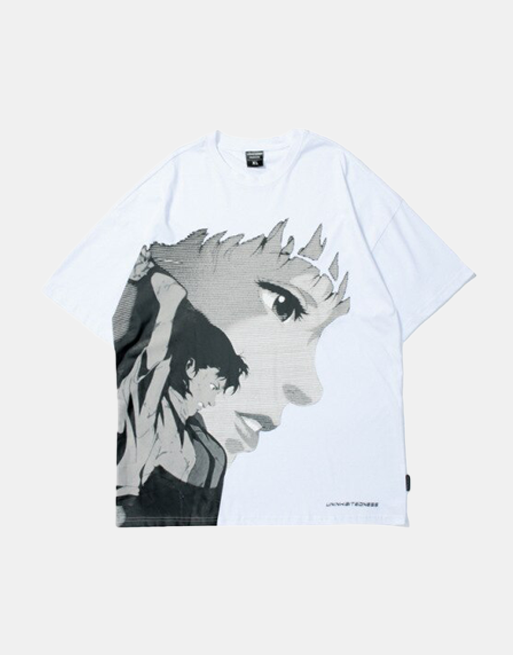 Anime Girl T-Shirt White, XS - Streetwear T-Shirts - Slick Street