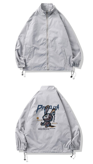 PPOJIA Windbreaker Jacket , - Streetwear Jackets - Slick Street
