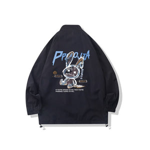 PPOJIA Windbreaker Jacket , - Streetwear Jackets - Slick Street