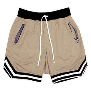 The Gym Shorts Khaki, XS - Streetwear Shorts - Slick Street