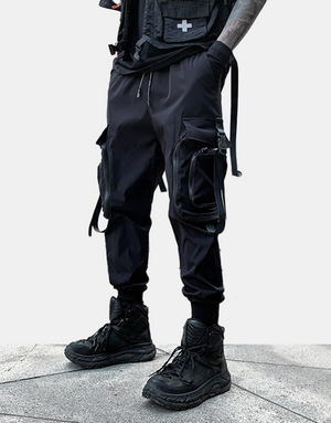 Stealth Cargo Pants XS, Black - Streetwear Cargo Pants - Slick Street