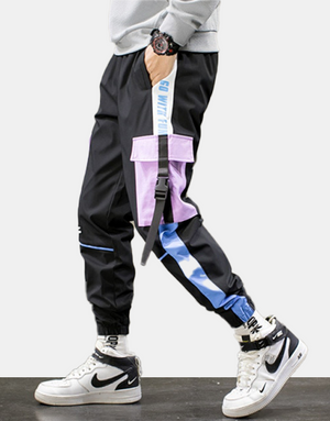 v34 Cargo Pants XS, Purple - Streetwear Cargo Pants - Slick Street