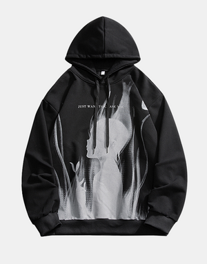 Harajuku Hoodie Black, XS - Streetwear Hoodie - Slick Street