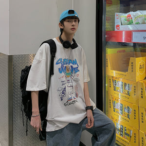 STEAM WAVE T-Shirt , - Streetwear Tops - Slick Street