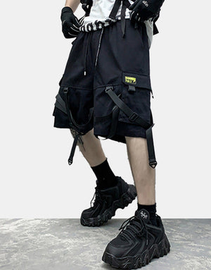 StrapX Short Black, XS - Streetwear Shorts - Slick Street