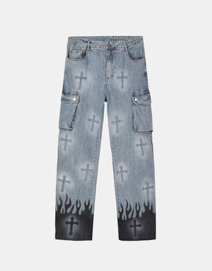 Blazed Crosses Jeans , - Streetwear Jeans - Slick Street