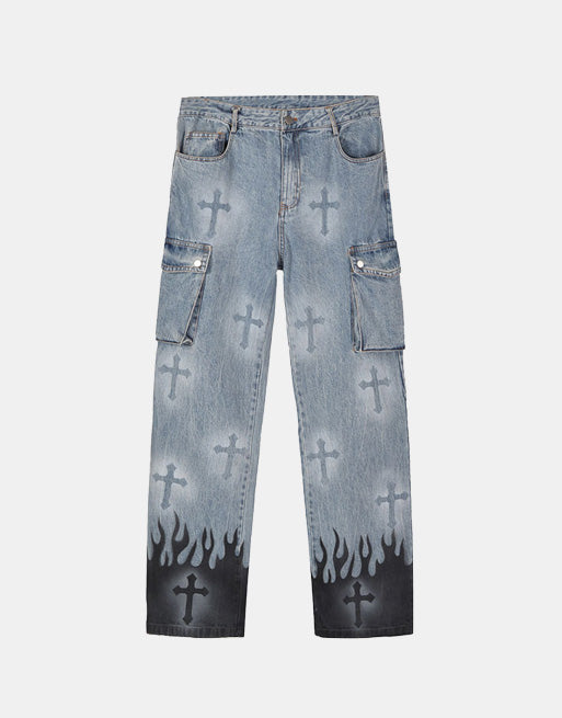 Blazed Crosses Jeans ,  - Streetwear Jeans - Slick Street