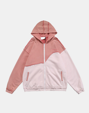 Stitch Hoodie Pink, XS - Streetwear Hoodie - Slick Street