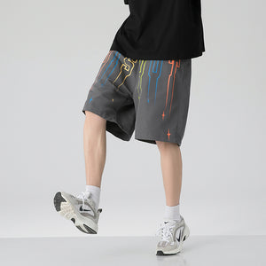 DISOUT Paint Dripping Shorts , - Streetwear Shorts - Slick Street