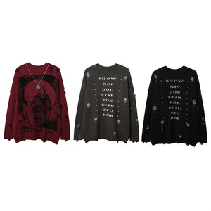 SHOW XIN DOU Sweater , - Streetwear Sweatshirts - Slick Street