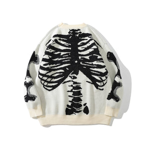 Skeleton Sweater , - Streetwear Sweatshirts - Slick Street