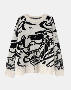Tengu Sweater Black, XS - Streetwear Sweatshirts - Slick Street