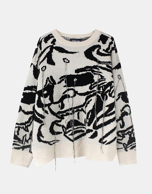 Tengu Sweater Black, XS - Streetwear Sweatshirt - Slick Street