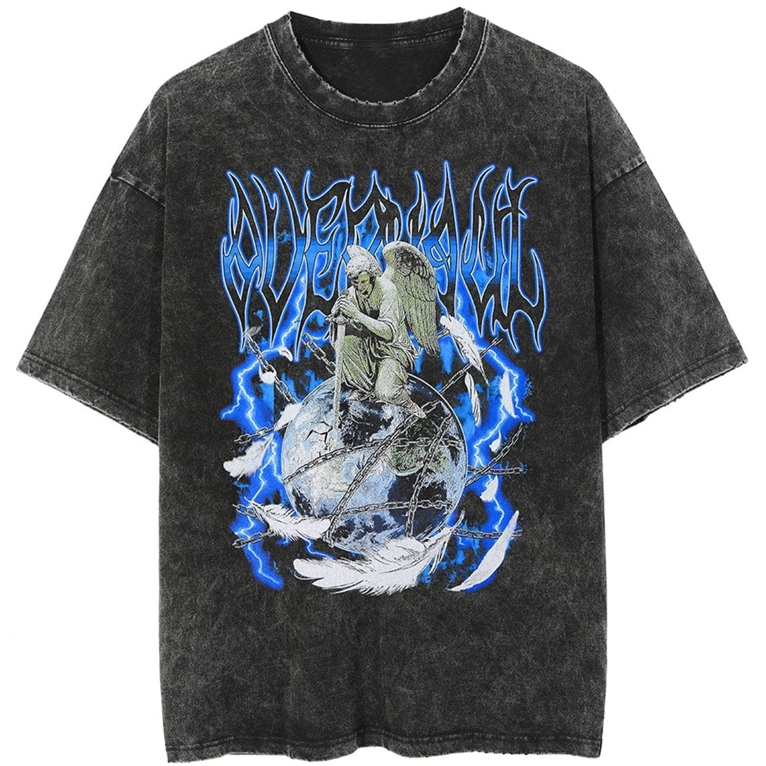 WLS Angel Earth Lock T-Shirt ,  - Streetwear T-Shirts - Slick Street