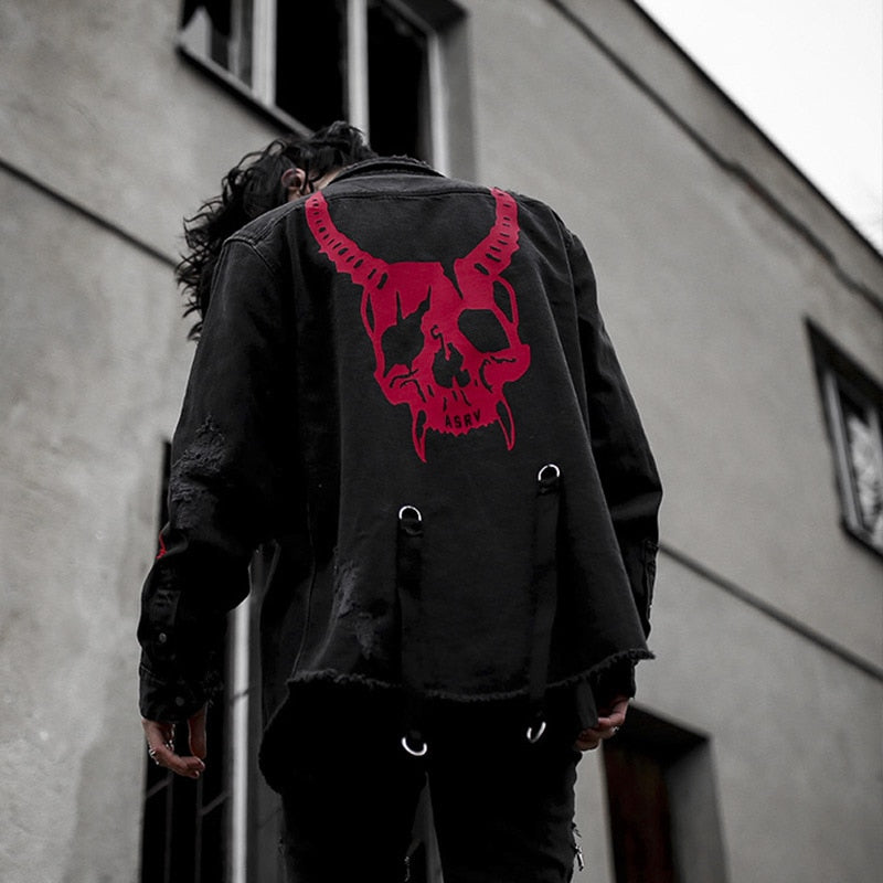 ASRV Demonic Denim Jacket Black, XS - Streetwear Jackets - Slick Street