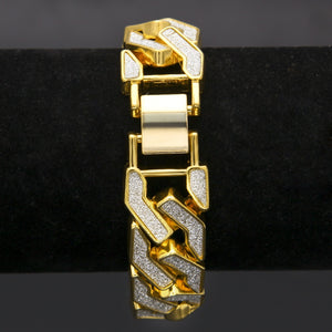 Sand Blast. Iced Cuban Bracelet ,  - Streetwear Jewellery - Slick Street