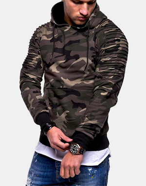 Camouflage Knight Hoodie Brown, XS - Streetwear Hoodie - Slick Street
