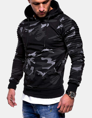 Camouflage Knight Hoodie Black, XS - Streetwear Hoodie - Slick Street