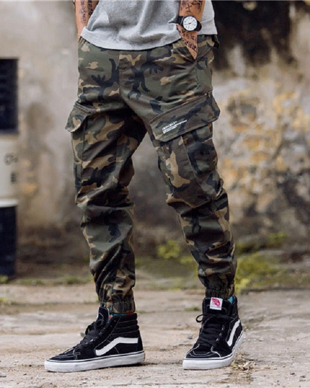Tactical Camo Cargo Pants Camouflage, 28 - Streetwear Cargo Pants - Slick Street