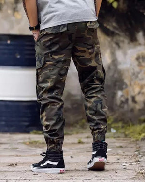 Tactical Camo Cargo Pants , - Streetwear Cargo Pants - Slick Street
