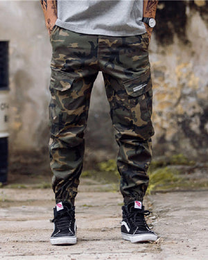 Tactical Camo Cargo Pants , - Streetwear Cargo Pants - Slick Street