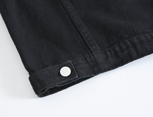 Biker Denim Vest , - Streetwear Vest - Slick Street