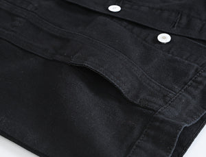 Biker Denim Vest , - Streetwear Vest - Slick Street